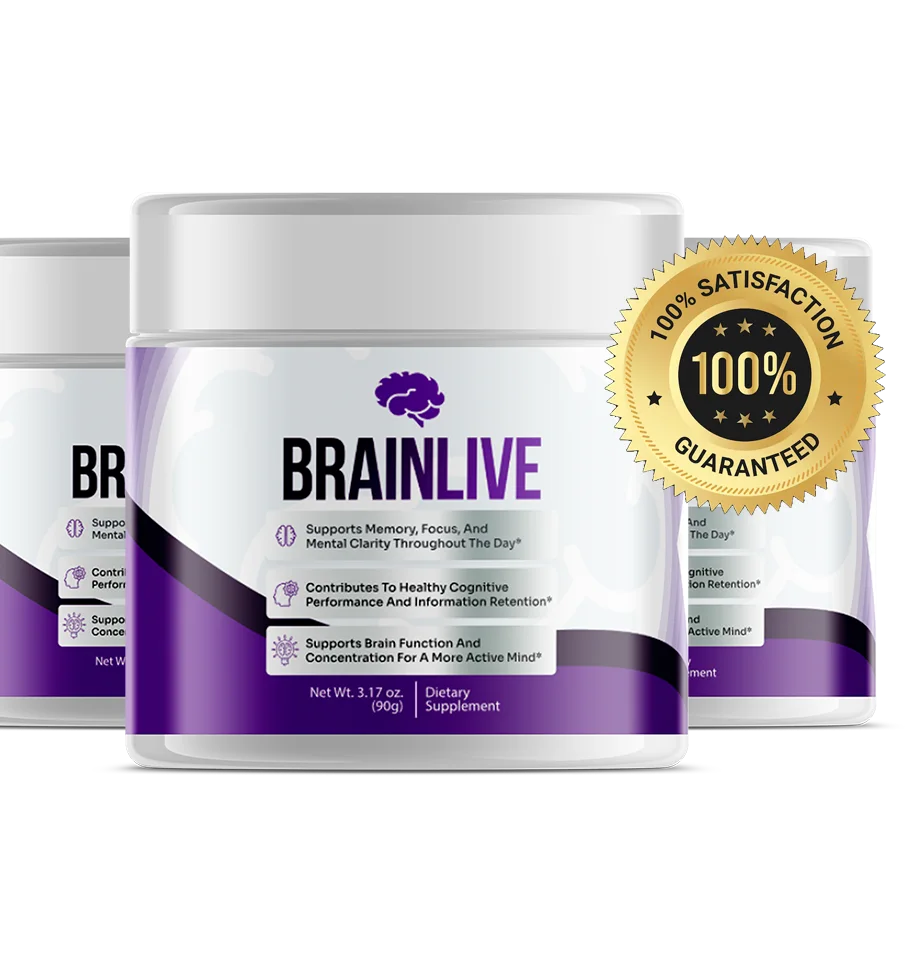 Brainlive tub with a 100% satisfaction money-back guarantee seal